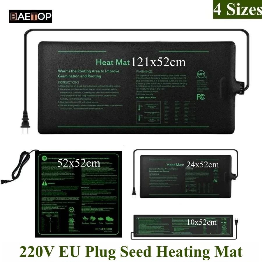 Seedling Heat Mat - Tapis chauffant pour semis, 4 tailles,