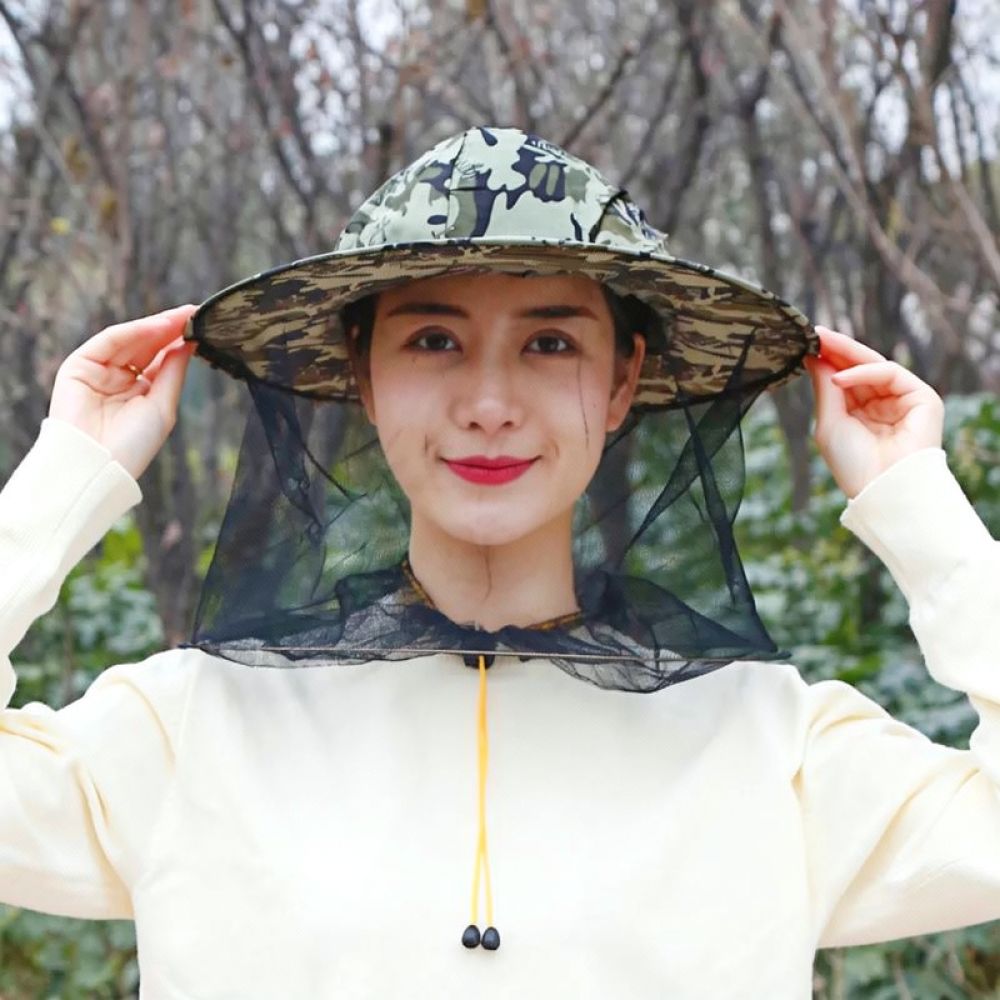 Agriculture Farming Hats - Chapeau d'apiculture anti-moustiques avec voile facial,